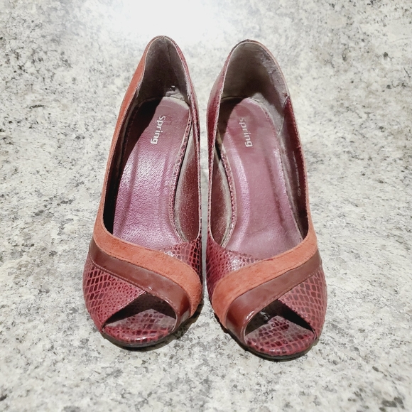 3/$20 SPRING Slip On Pumps Shoes High Stilettos 37 - Picture 4 of 5